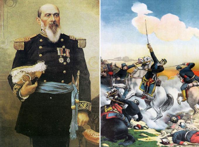 Главнокомандующий президентской армии генерал Оросимбо Барбоса и его гибель в сражении у Ла-Пласильи.