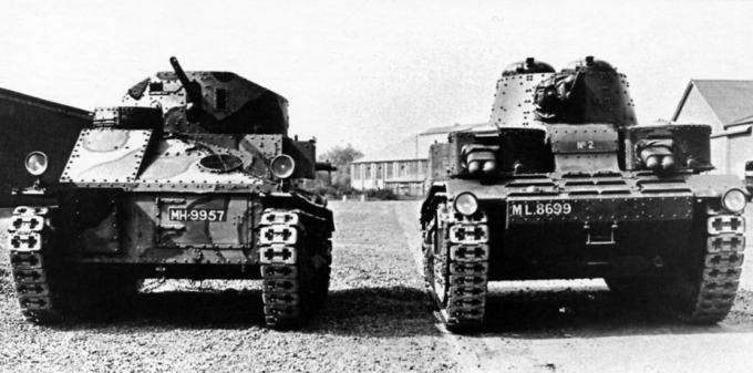 Хорошо видно, насколько Medium Tank Mk.II и A6E2 отличаются друг от друга