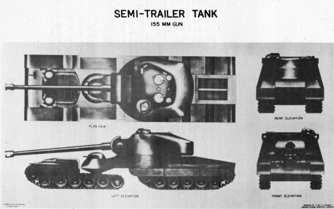 Концепция сочлененного танка боевой массой 150 коротких (136 метрических) тонн
