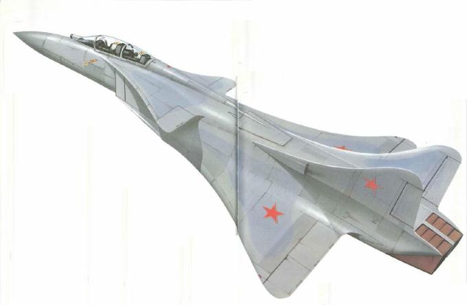 Рисунок гипотетического малозаметного истребителя Mikoyan MiG-37 из книги Дага Ричардсона