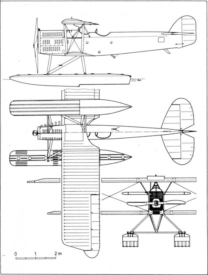 Первый чехословацкий гидросамолет. Буксировщик мишеней Aero A-29