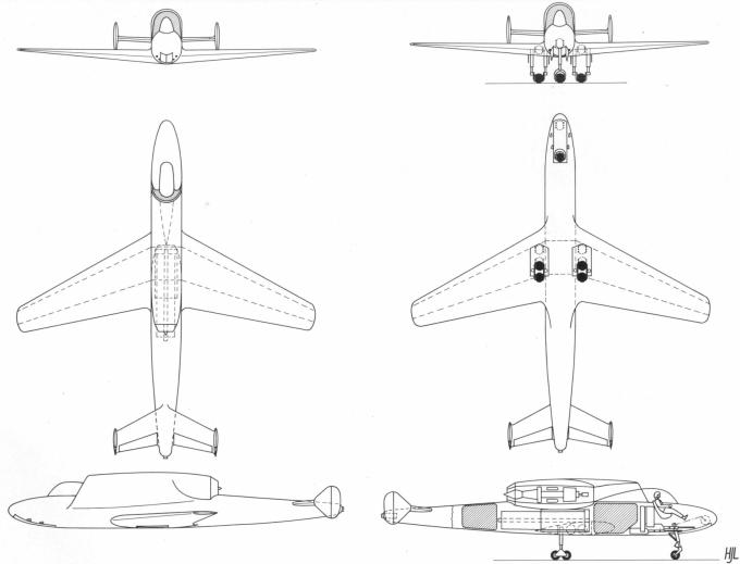 Самолёты с шарообразными колёсами. Проекты компании Arado 1943 года