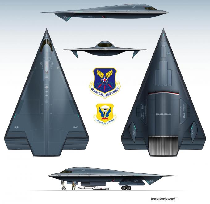 Проект стратегического бомбардировщика Northrop-Grumman B-2 LAP. США