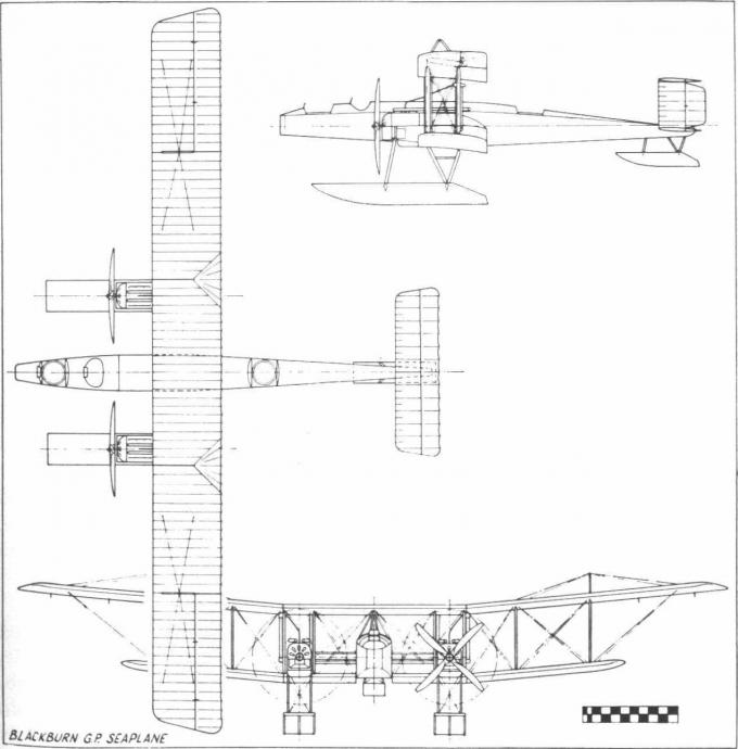Опытный дальний противолодочный патрульный бомбардировщик-гидросамолет Blackburn G.P.. Великобритания