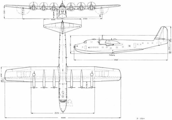 Летающие лодки Blohm & Voss BV 222. Германия