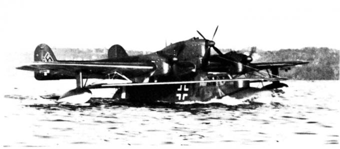 Самолёт для уничтожения минных заграждений Blohm und Voss BV 138 MS. Германия