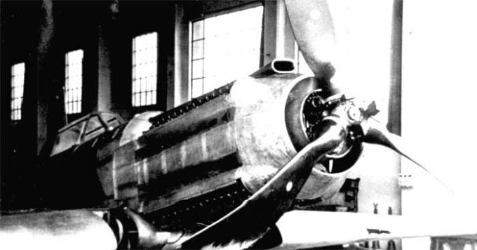 Двигатель Isotta-Fraschini RC.25/60, установленный на опытном истребителе F.6Z