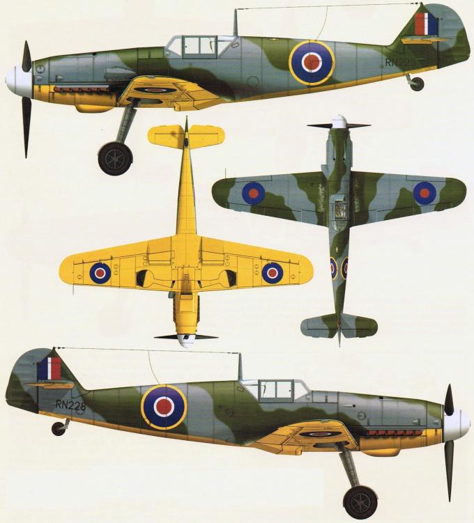 Трофейные истребители Messerschmitt Me 109. Часть 12