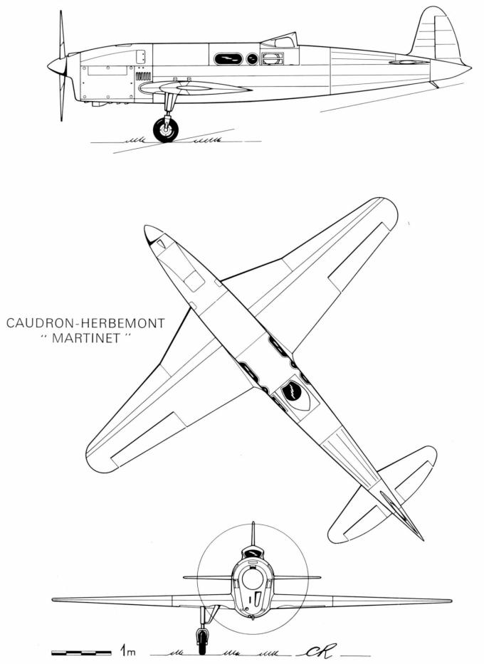 Гоночный самолет Caudron-Herbemont 366 Martinet. Франция