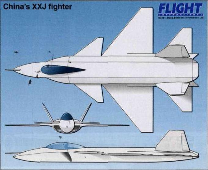 Опытные китайские истребители глазами запада. Многоцелевой истребитель XXJ
