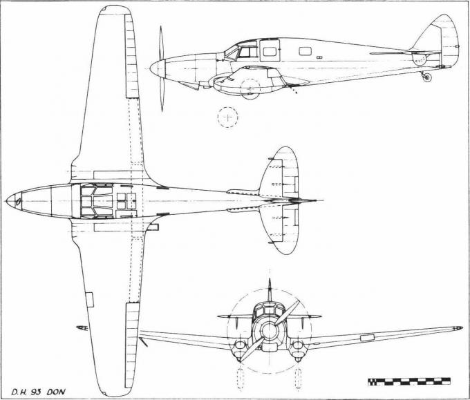 Легкие вспомогательные самолеты de Havilland D.H.93 Don. Великобритания