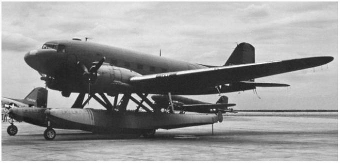 Опытный транспортный гидросамолёт Douglas XC-47C Skytrain. США