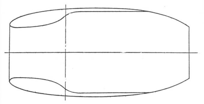Рис. 2. Форма силовой установки, подобранная после завершения испытаний в научно-исследовательском институте аэродинамики, Геттинген