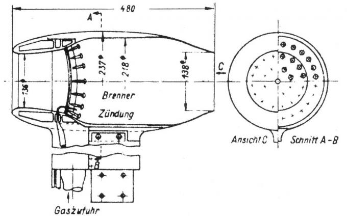 Рис. 4. ПВРД, разработанный компанией Focke-Wulf