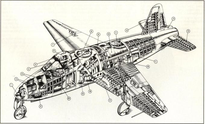 Экспериментальный самолет Gloster E.1/44. Великобритания