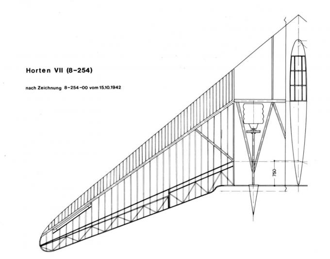 Учебные самолёты Horten Ho VII. Германия