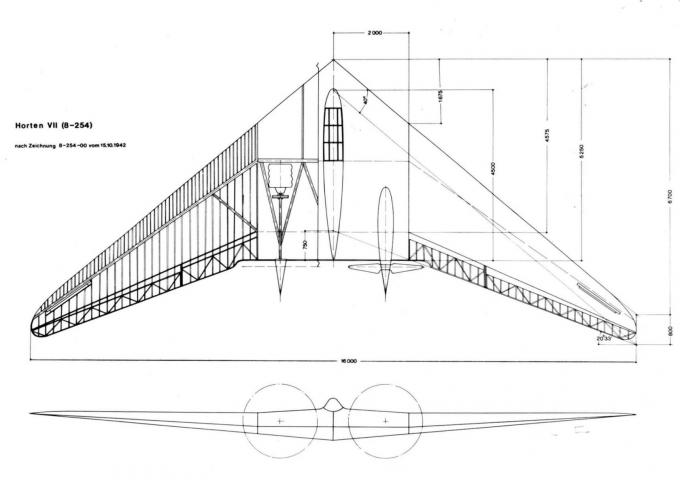 Учебные самолёты Horten Ho VII. Германия