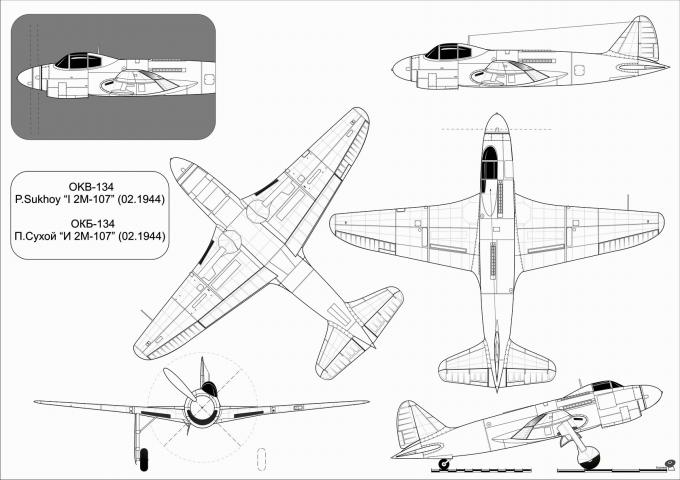 Альтернативные дальние истребители сопровождения Су-5 (И-2М-107). СССР