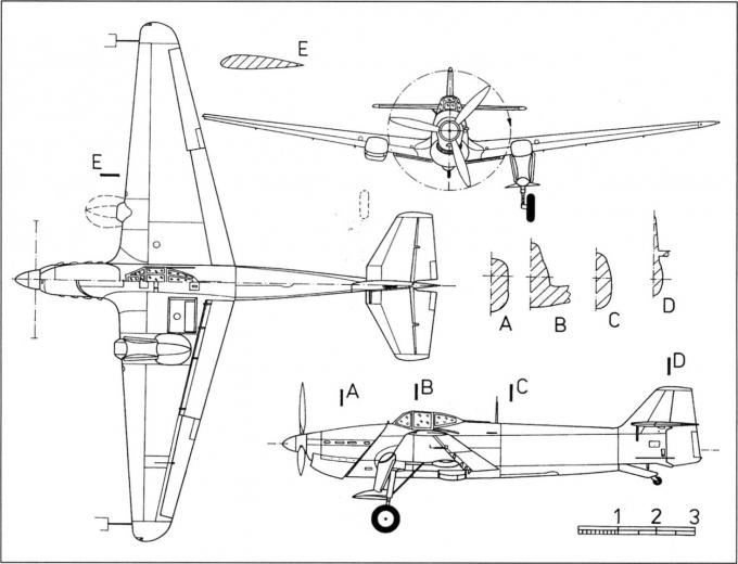 Опытный палубный пикирующий бомбардировщик Loire-Nieuport LN.42. Франция