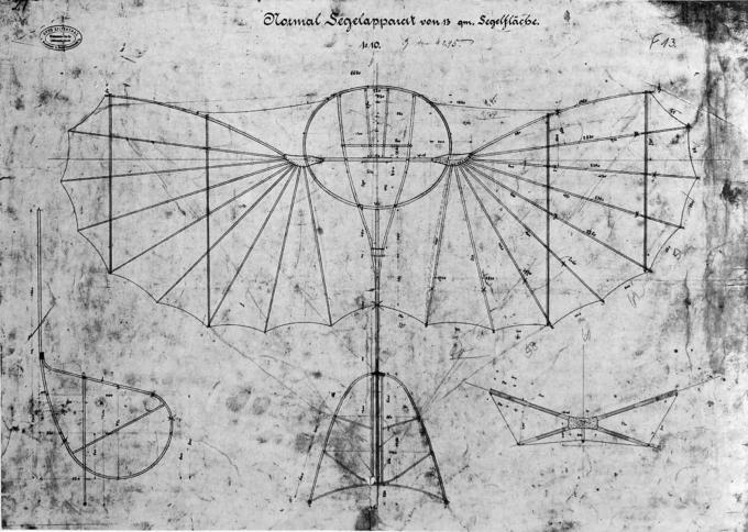 Первый в мире серийный летательный аппарат тяжелее воздуха. Планер Lilienthal Typ 11 Normal-Segelapparat. Германия