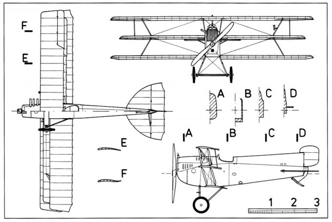 схемы опытного истребителя Lohner Dr.I (111.04)