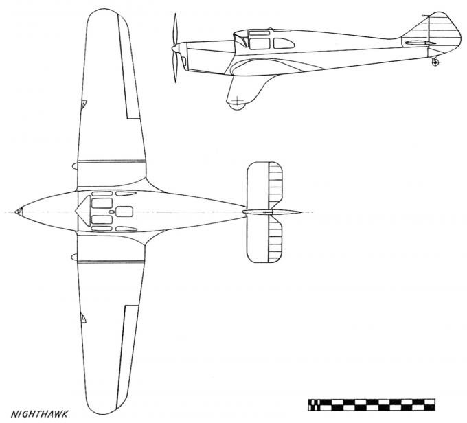 Лёгкий связной, экспериментальный и учебный самолёт Miles M.7 Nighthawk. Великобритания