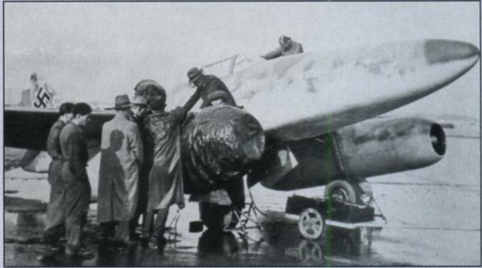 Начало эры реактивных боевых самолетов. Первый полет прототипа Me 262 V-3