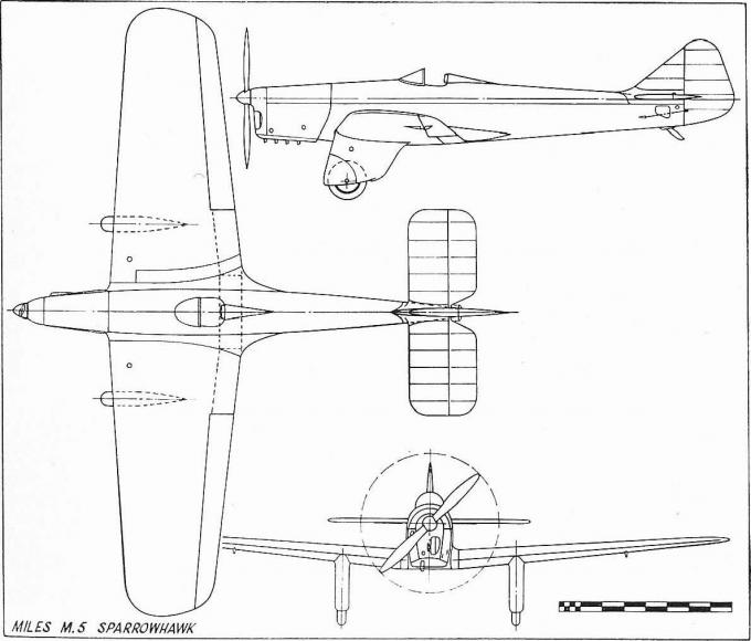 Легкие гоночные и экспериментальные самолеты Miles M.5 Sparrowhawk. Великобритания