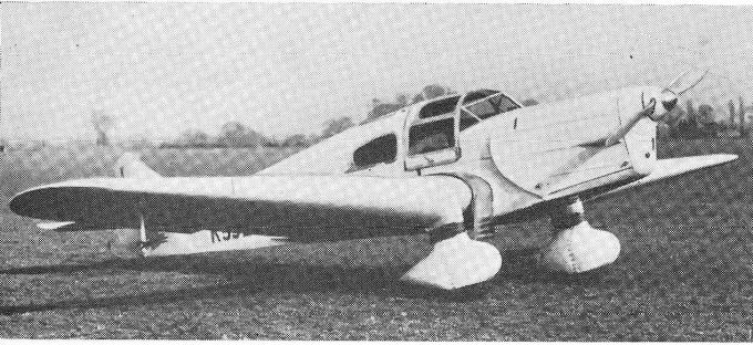 Экспериментальный самолет Miles M.6 Hawcon. Великобритания