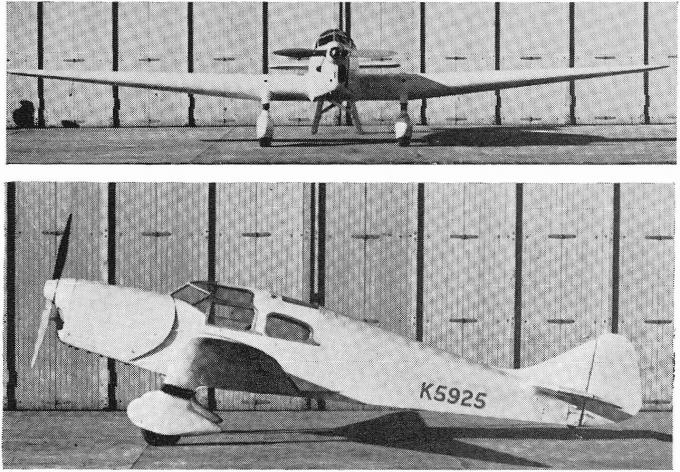 Экспериментальный самолет Miles M.6 Hawcon. Великобритания