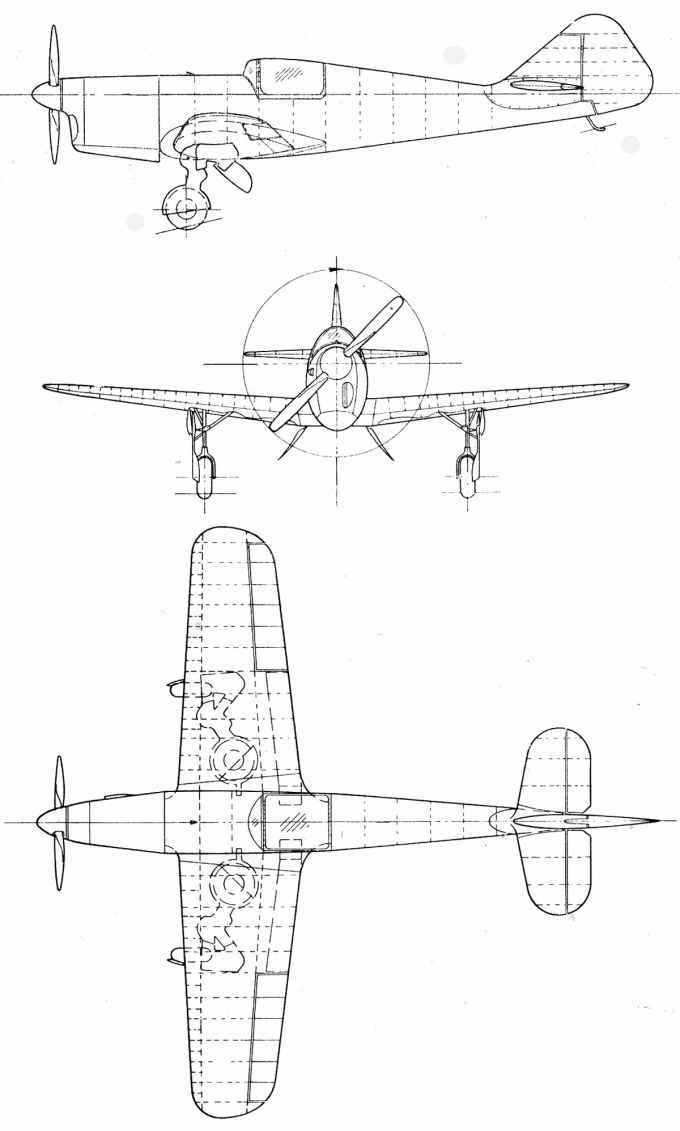 Легкий гоночный и экспериментальный самолет Miles M.13 Hobby. Великобритания