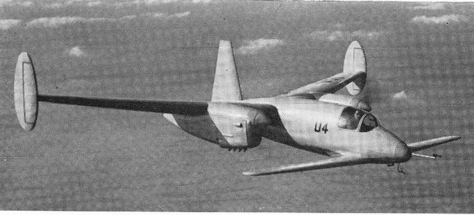Экспериментальный самолет Miles M.39B Libellula под управлением Хью Кендалла (Hugh Kendall)