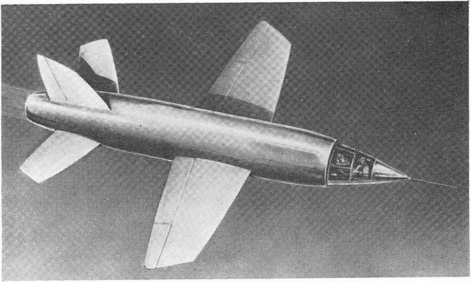 Проект сверхзвукового экспериментального самолета Miles M.52. Великобритания