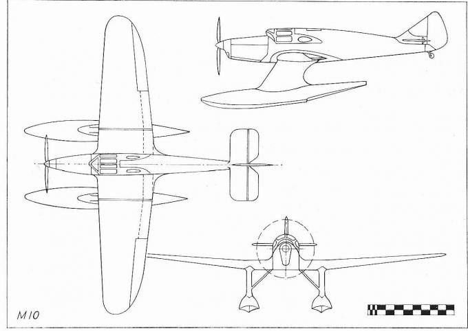 Проект беспилотного гидросамолета-мишени Miles M.10. Великобритания