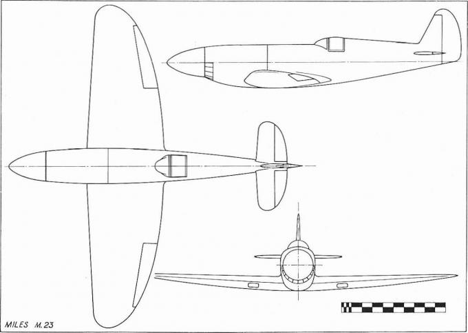 Проект истребителя Miles M.23. Великобритания