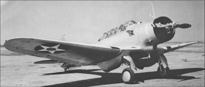 Палубные пикирующие бомбардировщики Northrop BT-1. США