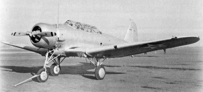 Палубные пикирующие бомбардировщики Northrop BT-1. США