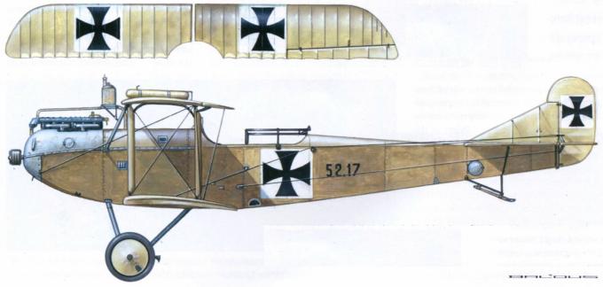 Легкие бомбардировщики и самолеты-разведчики Oeffag C.II (52, 52.5). Австро-Венгрия