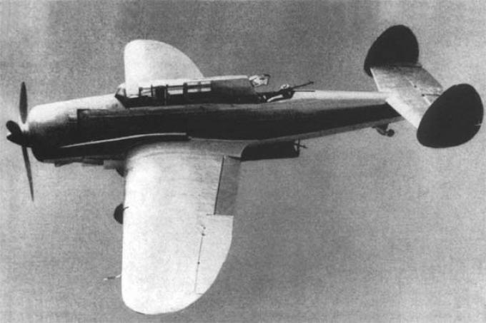 Опытный легкий бомбардировщик и самолет-разведчик P.Z.L. P.46 Sum. Польша