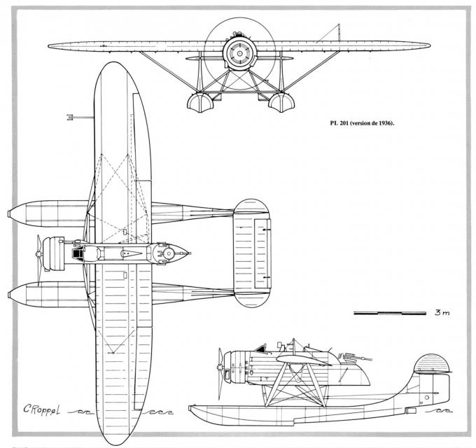 Опытные поплавковые бомбардировщики/самолеты-разведчики Levasseur PL 200 и PL 201. Франция