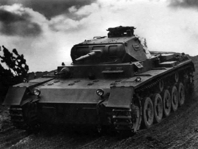 Серийный Pz.Kpfw.III Ausf.A из состава 5-го танкового полка 3-й танковой дивизии