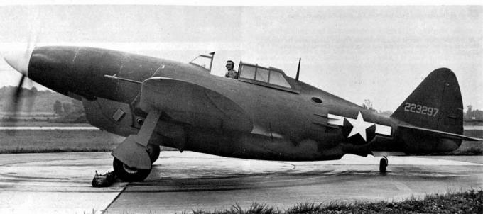 Опытный истребитель Republic (Chrysler) XP-47H. США