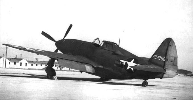 Опытный истребитель Republic (Chrysler) XP-47H. США