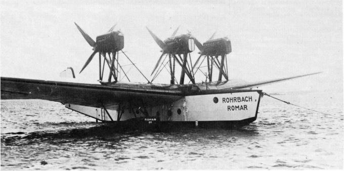 Трансатлантическая летающая лодка Rohrbach Ro X Romar. Германия Часть 2