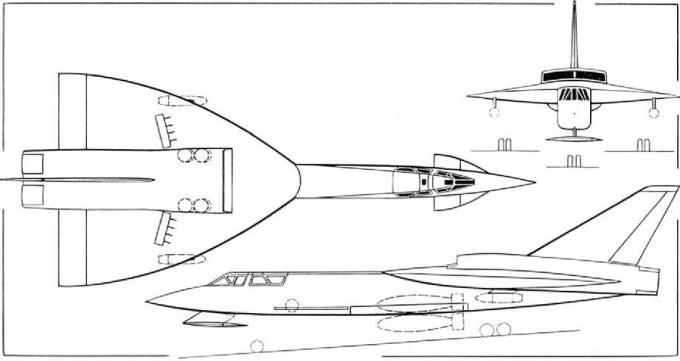 Проект сверхзвукового бомбардировщика Bristol Type 204. Великобритания