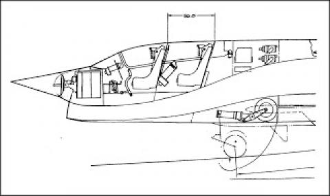 Опытный истребитель Vought XF8U-3 Crusader III. США