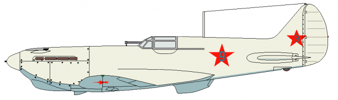 Профиль альтернативного истребителя И-17 из состава ВВС СССР; финская война