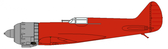 Профиль прототипа альтернативного истребителя И-18