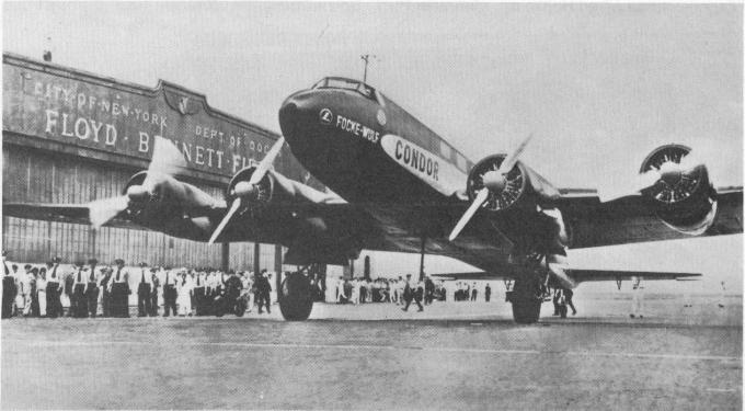 Беспосадочный перелёт самолета Focke-Wulf FW 200 Condor по маршруту Берлин – Нью-Йорк