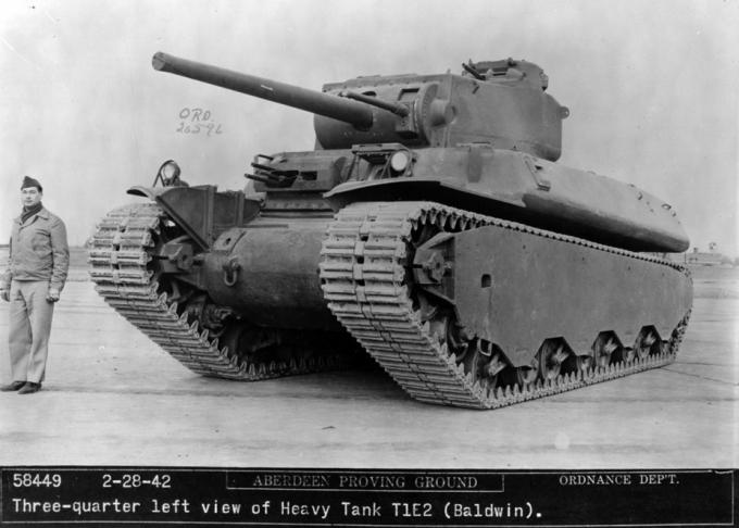 Доработанный Heavy Tank T1E2, Абердинский полигон, конец февраля 1942 года